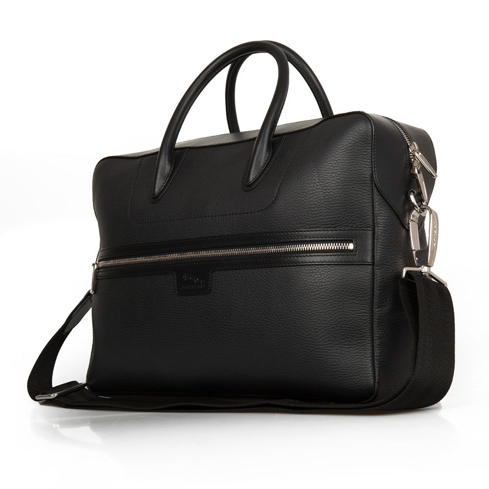 Leather Brief Case - Black image number null